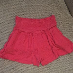 Women's Pink High-Waisted Shorts